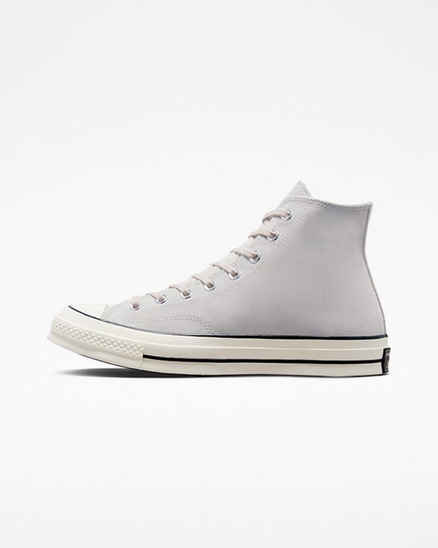 Dámské Boty Vysoké Converse Chuck 70 Semišové Béžový Černé | CZ SEBY13